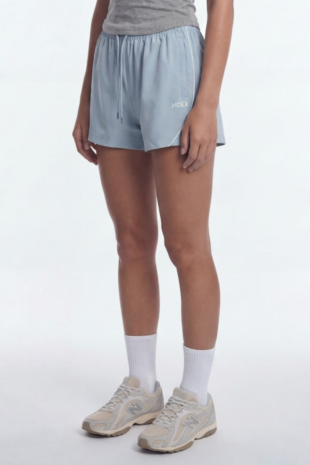 HDEX Celana Korea Olahraga EZ Airly Piping Shorts W Sky Blue Wanita Fitness
