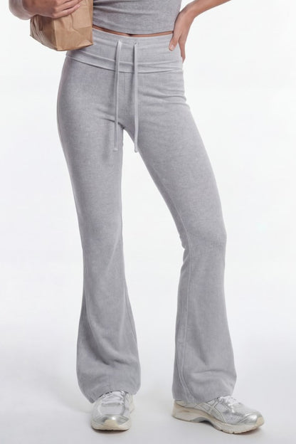 HDEX Celana Korea Olahraga Sophie Relax Bootcut Leggings Melange Gray Wanita Fitness