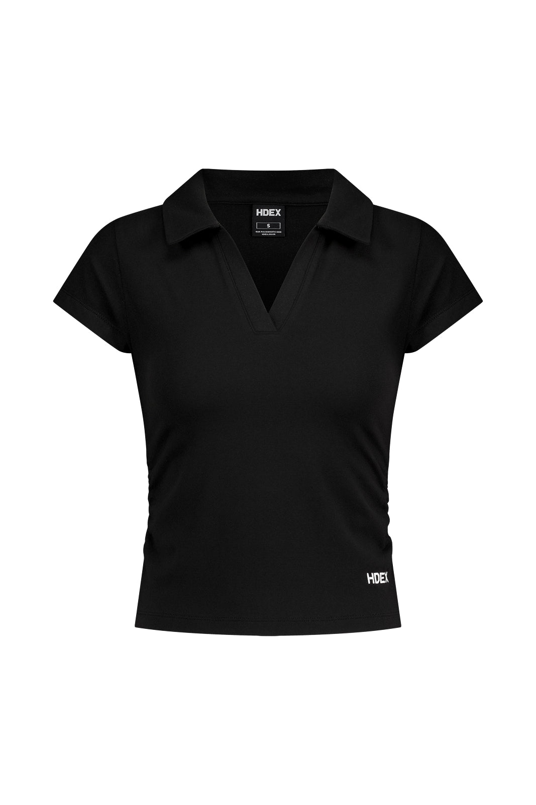 HDEX Baju Korea Olahraga EZ Sculp Pique Short Sleeve W Black