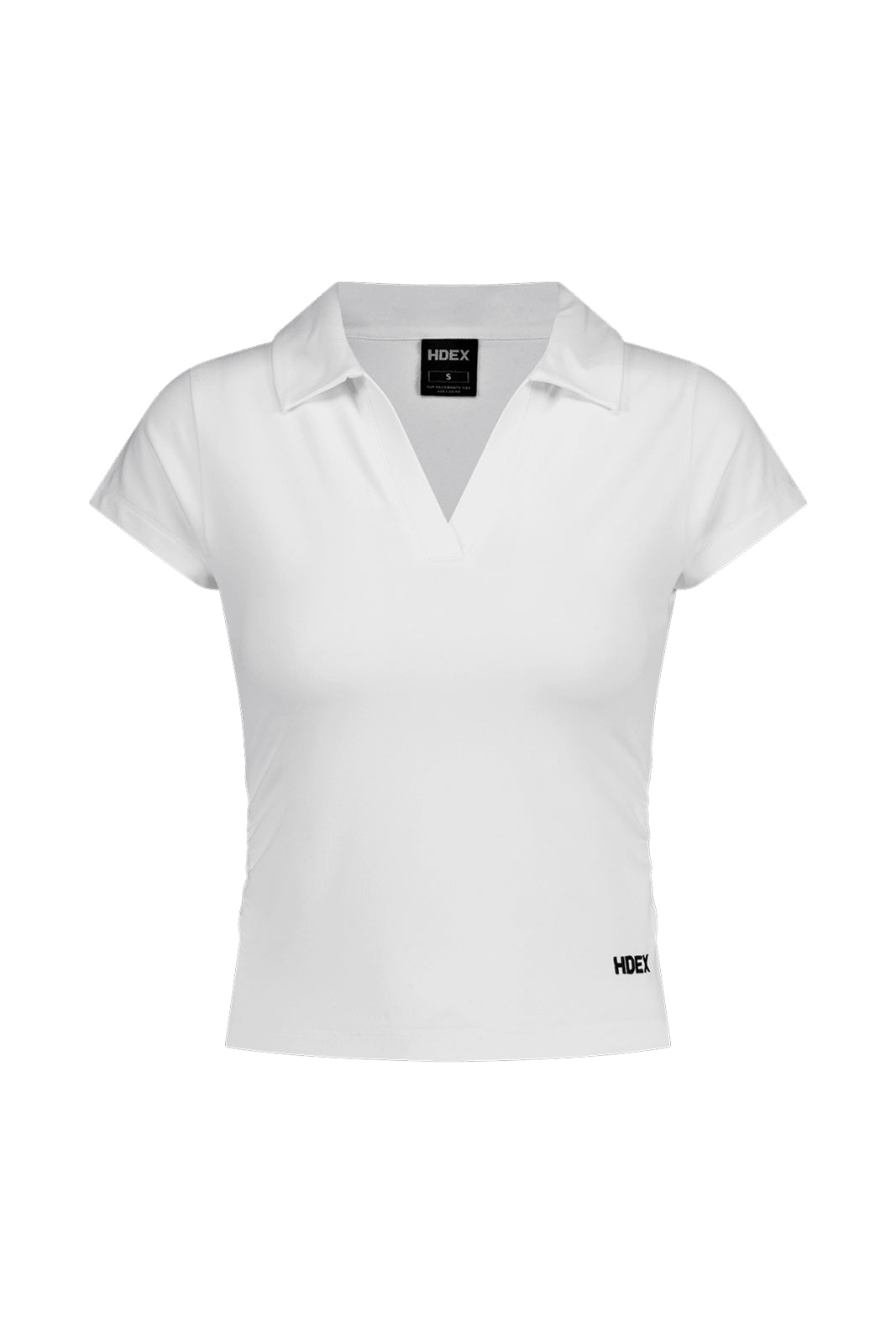 HDEX Baju Korea Olahraga EZ Sculp Pique Short Sleeve W White
