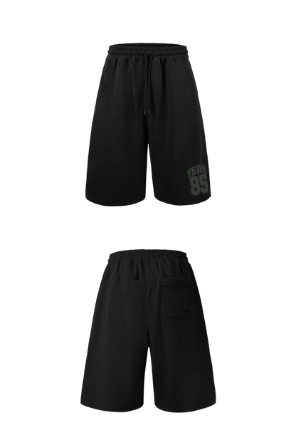 HDEX Classic Pintuck Sweat Shorts Black