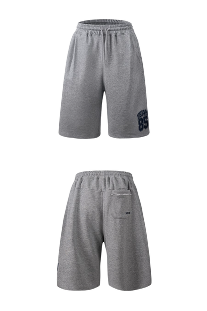 HDEX Classic Pintuck Sweat Shorts Melange Gray