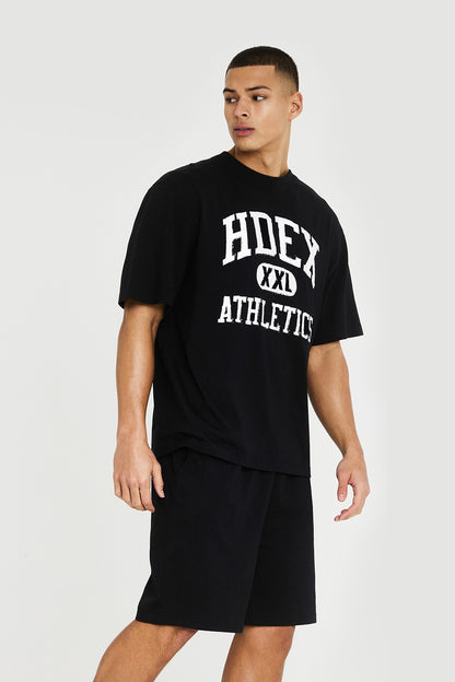 HDEX Varsity Short Sleeve Black
