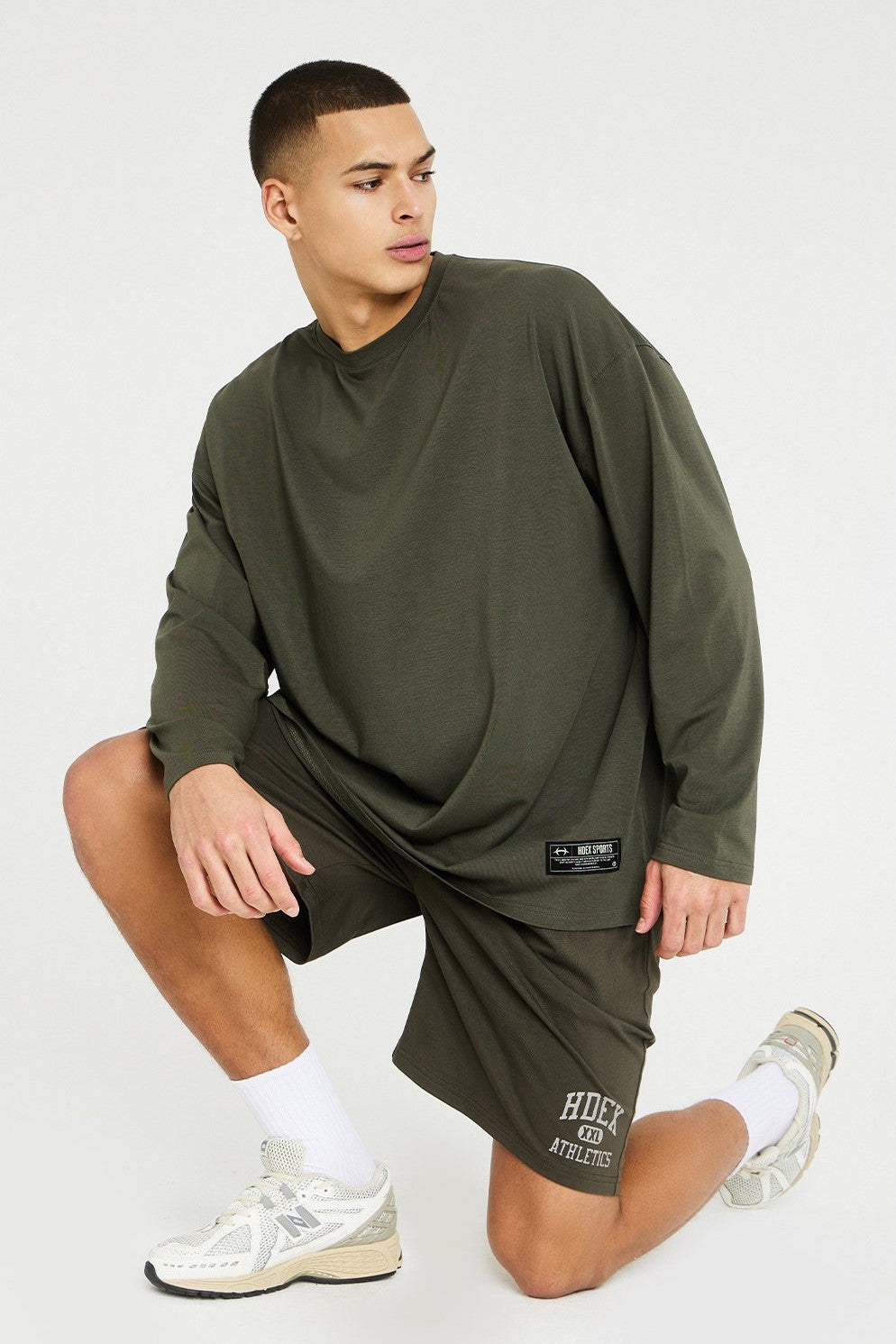 HDEX Varsity Comfortable Shorts Khaki