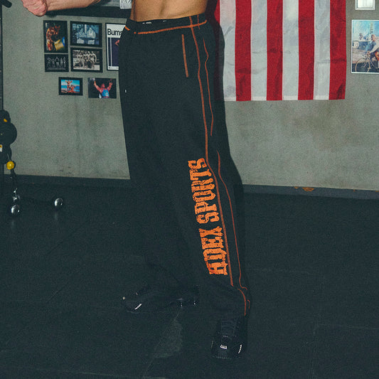 [GYM CLUB LEGACY PRE-ORDER] HDEX Celana Korea Olahraga Giant Fit 85 Mesh Wide Pants Black Pria Fitness