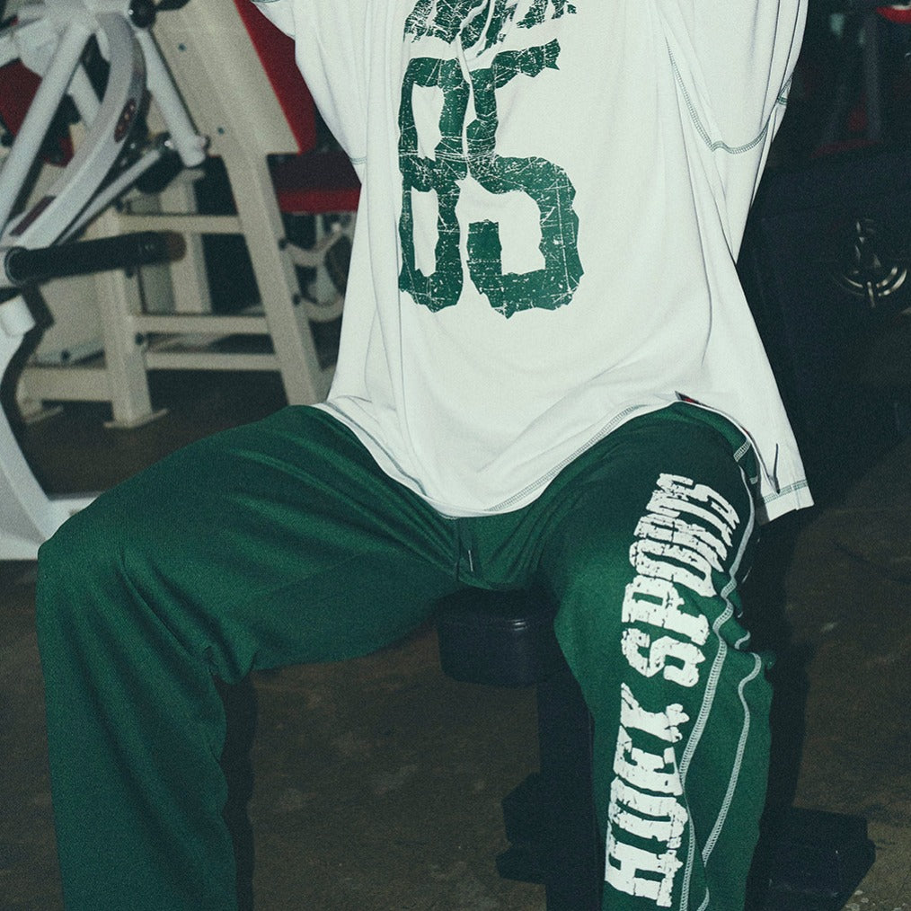 [GYM CLUB LEGACY PRE-ORDER] HDEX Celana Korea Olahraga Giant Fit 85 Mesh Wide Pants Green Pria Fitness
