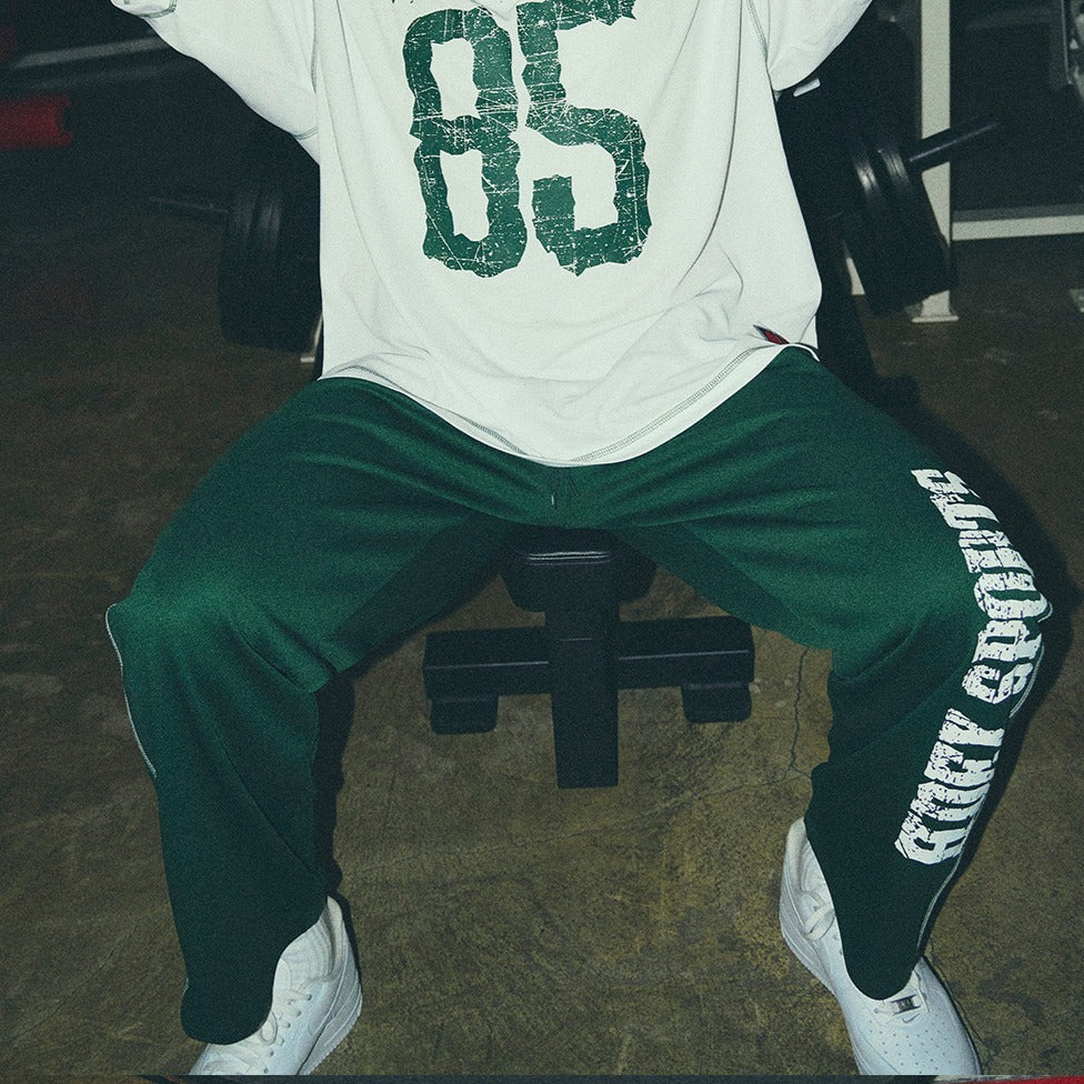 [GYM CLUB LEGACY PRE-ORDER] HDEX Celana Korea Olahraga Giant Fit 85 Mesh Wide Pants Green Pria Fitness