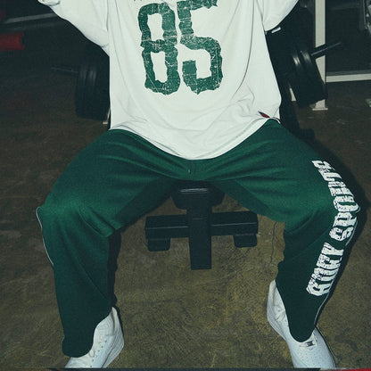 [GYM CLUB LEGACY PRE-ORDER] HDEX Celana Korea Olahraga Giant Fit 85 Mesh Wide Pants Green Pria Fitness