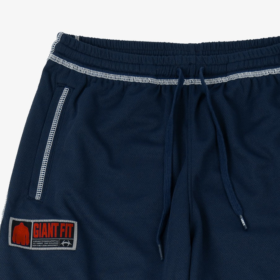 [GYM CLUB LEGACY PRE-ORDER] HDEX Celana Korea Olahraga Giant Fit 85 Mesh Wide Pants Navy Pria Fitness