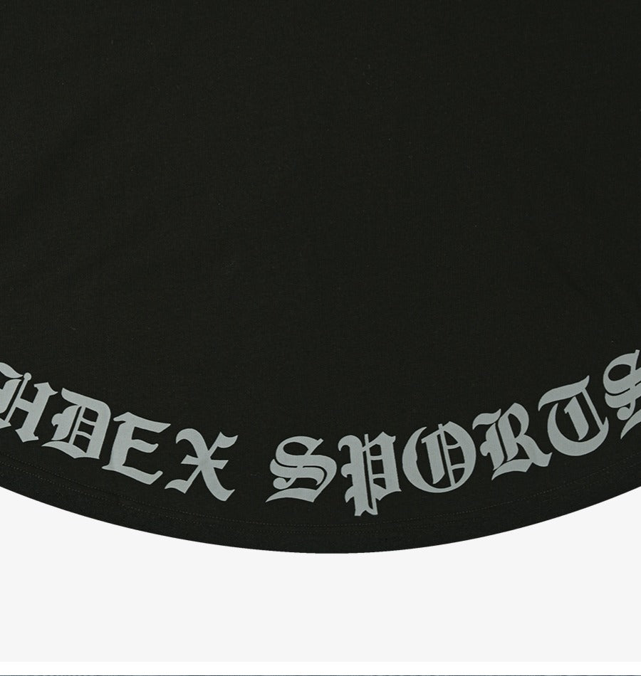 [GYM CLUB LEGACY PRE-ORDER] HDEX Baju Korea Olahraga Old English Back Logo Stringer Black Pria Fitness