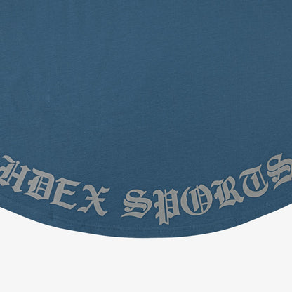 [GYM CLUB LEGACY PRE-ORDER] HDEX Baju Korea Olahraga Old English Back Logo Stringer Deep Blue Pria Fitness