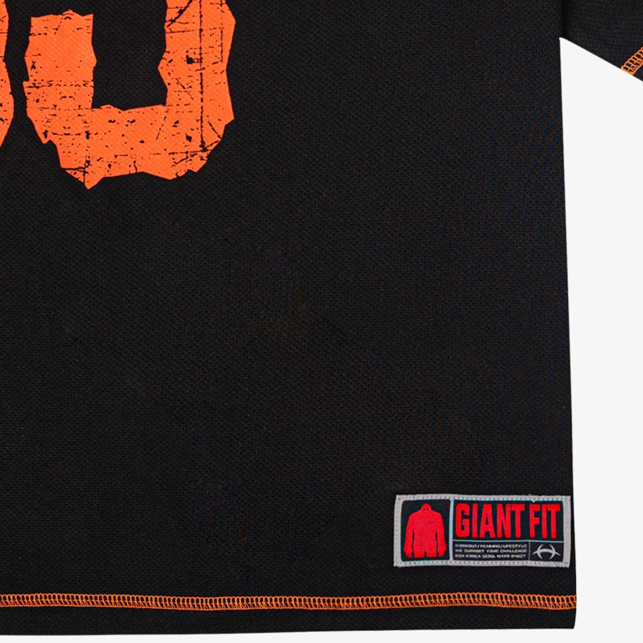 [GYM CLUB LEGACY PRE-ORDER] HDEX Baju Korea Olahraga Giant Fit 85 Mesh Short Sleeve Black Pria Fitness