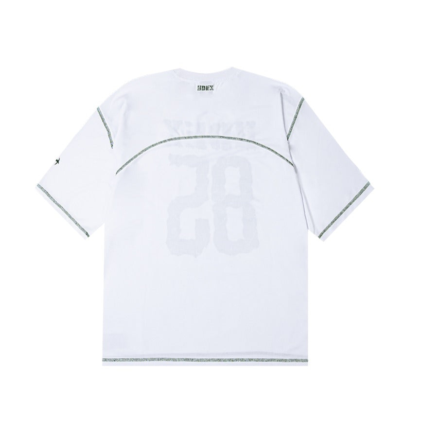 [GYM CLUB LEGACY PRE-ORDER] HDEX Baju Korea Olahraga Giant Fit 85 Mesh Short Sleeve White Pria Fitness