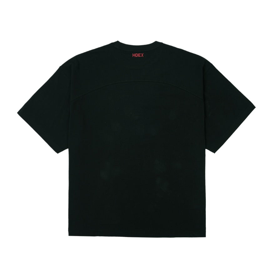 [GYM CLUB LEGACY PRE-ORDER] HDEX Baju Korea Olahraga Old Champ Giant Fit Short Sleeve Black Pria Fitness