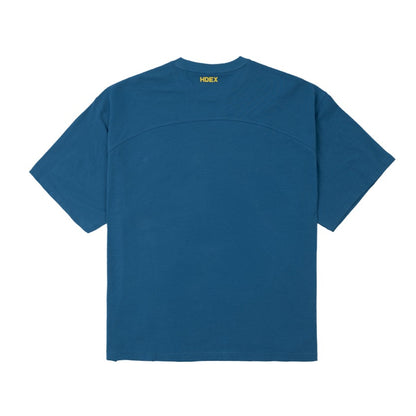 [GYM CLUB LEGACY PRE-ORDER] HDEX Baju Korea Olahraga Old Champ Giant Fit Short Sleeve Deep Blue Pria Fitness