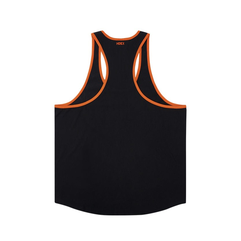 [GYM CLUB LEGACY PRE-ORDER] HDEX Baju Korea Olahraga Old Champ Stringer Black Pria Fitness