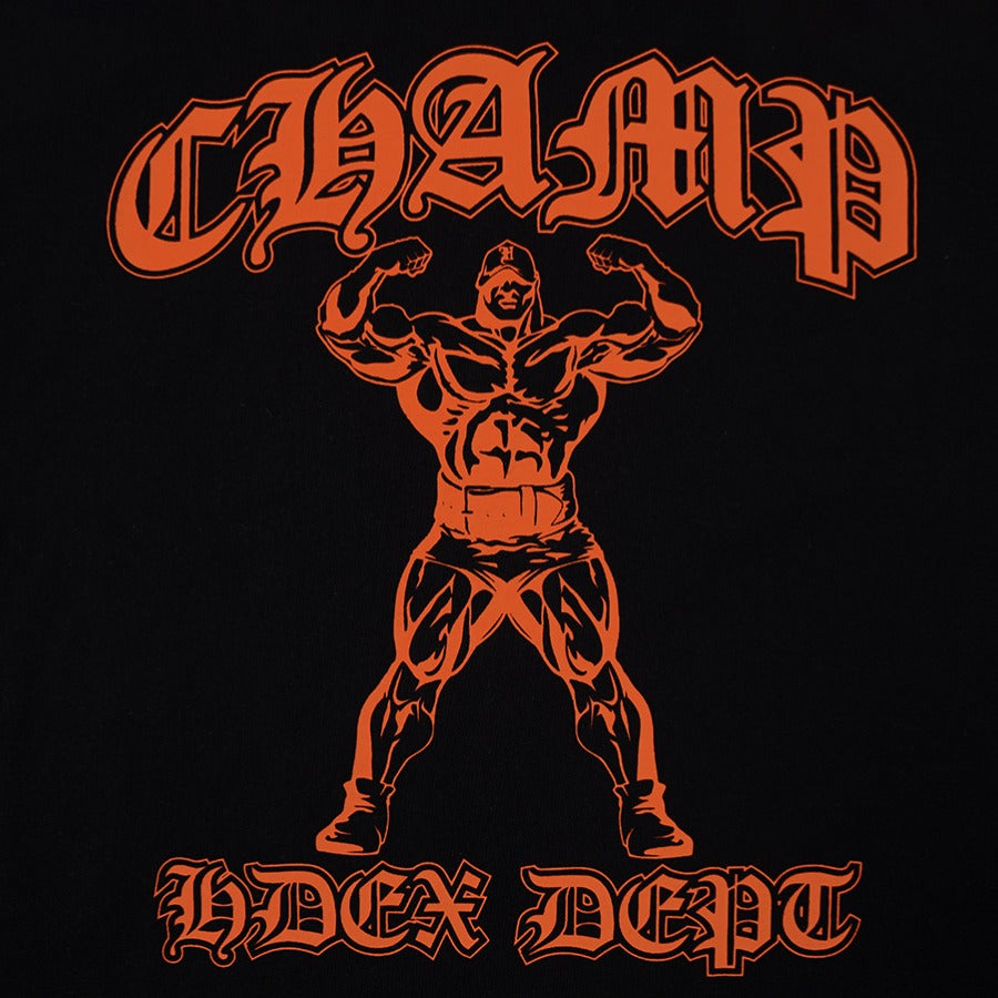 [GYM CLUB LEGACY PRE-ORDER] HDEX Baju Korea Olahraga Old Champ Stringer Black Pria Fitness