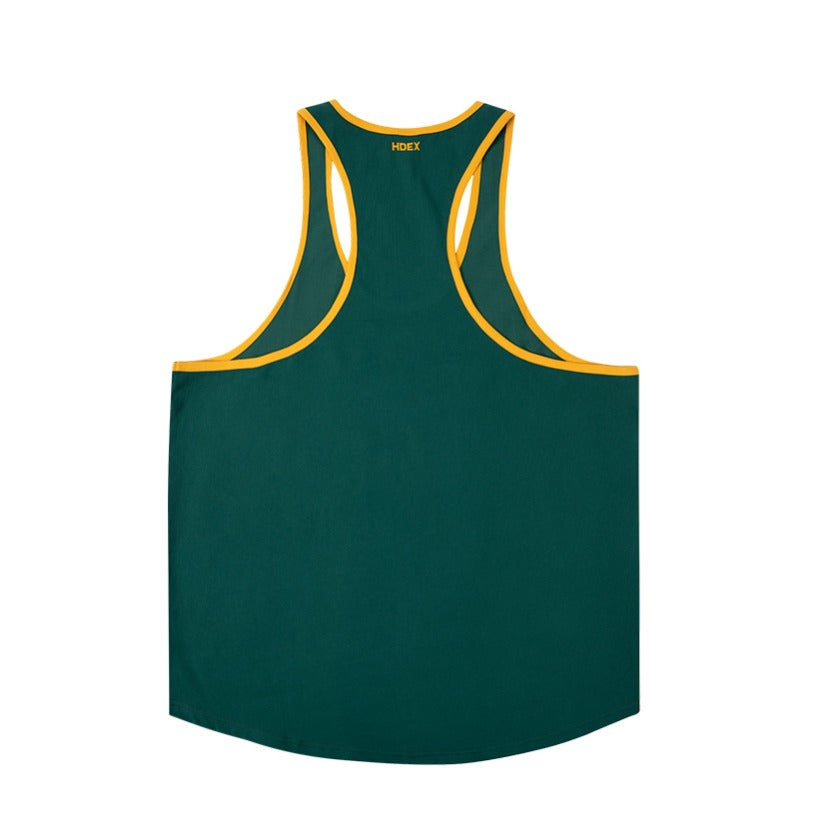 [GYM CLUB LEGACY PRE-ORDER] HDEX Baju Korea Olahraga Old Champ Stringer Green Pria Fitness