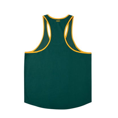 [GYM CLUB LEGACY PRE-ORDER] HDEX Baju Korea Olahraga Old Champ Stringer Green Pria Fitness