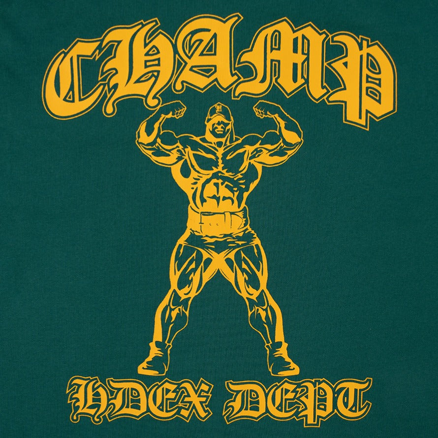 [GYM CLUB LEGACY PRE-ORDER] HDEX Baju Korea Olahraga Old Champ Stringer Green Pria Fitness