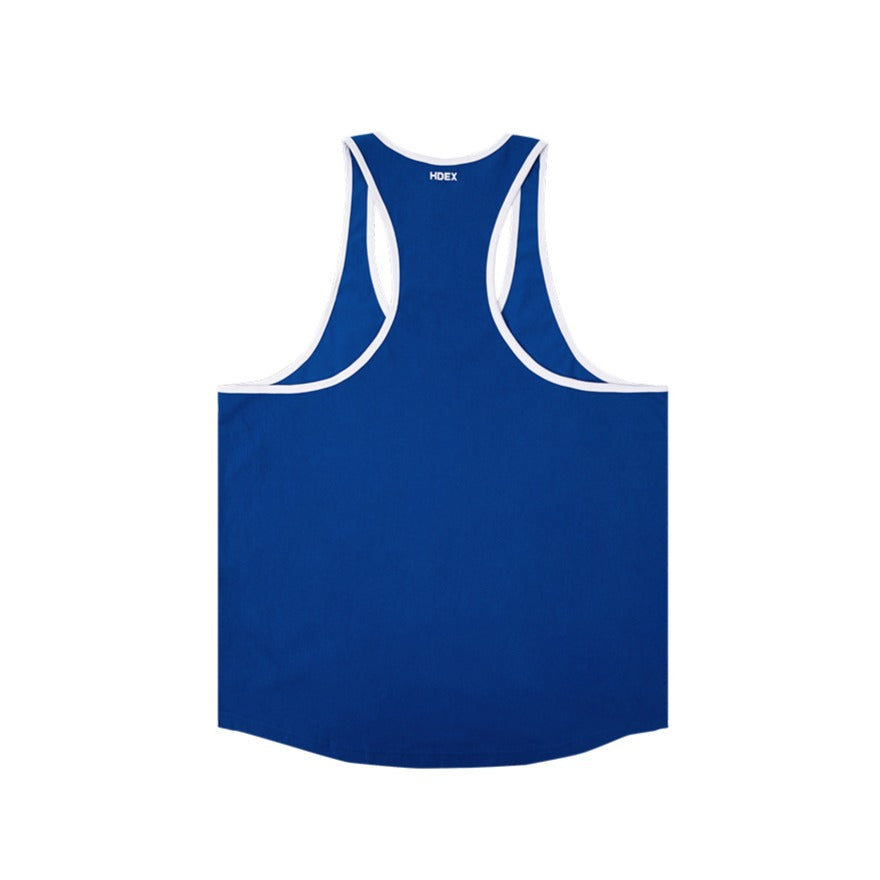 [GYM CLUB LEGACY PRE-ORDER] HDEX Baju Korea Olahraga Old Champ Stringer Cobalt Blue Pria Fitness