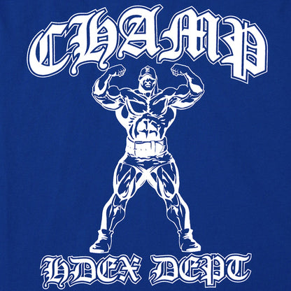 [GYM CLUB LEGACY PRE-ORDER] HDEX Baju Korea Olahraga Old Champ Stringer Cobalt Blue Pria Fitness