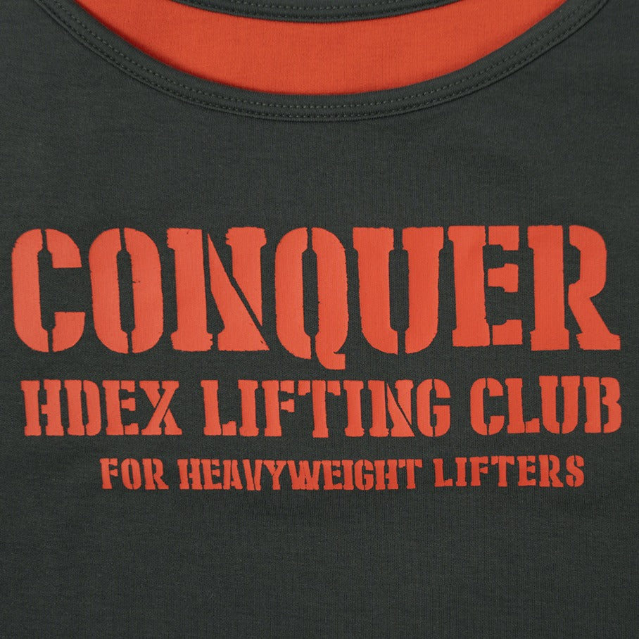 [GYM CLUB LEGACY PRE-ORDER] HDEX Baju Korea Olahraga Women`s Double String Halter Tank Top Charcoal Wanita Fitness