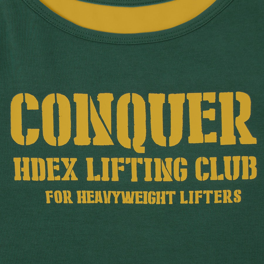 [GYM CLUB LEGACY PRE-ORDER] HDEX Baju Korea Olahraga Women`s Double String Halter Tank Top Deep Green Wanita Fitness