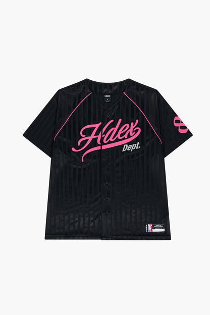 HDEX Baju Korea Olahraga Women`s Team Baseball Jersey Black Wanita Fitness