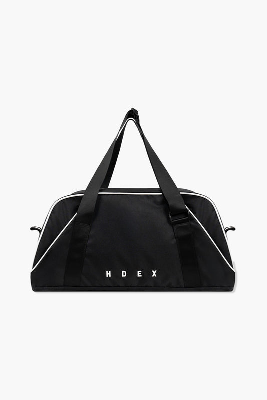 HDEX Tas Korea Olahraga Piping Sports Duffel Bag Black Wanita Fitness