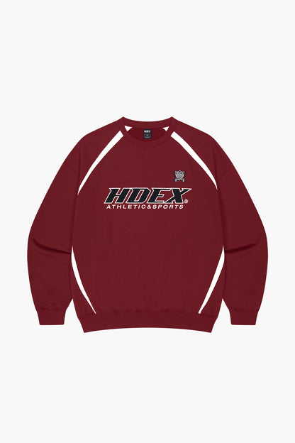 HDEX Origin Baju Korea Olahraga Color Block Sweat Shirt Black Pria Fitness