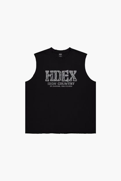 HDEX Baju Korea Olahraga Breaking Damage Sleeveless White Pria Fitness