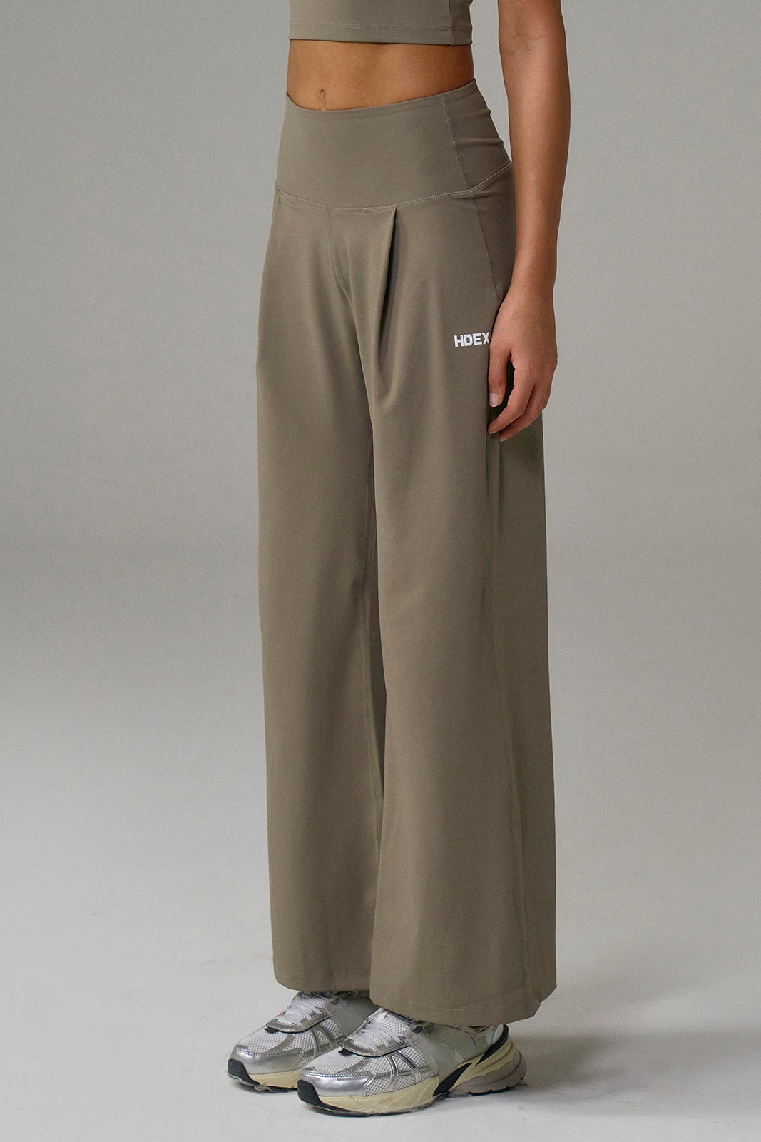 HDEX Celana Korea Olahraga Light Support Daily Leggings Pants Taupe