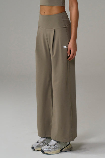 HDEX Celana Korea Olahraga Light Support Daily Leggings Pants Taupe
