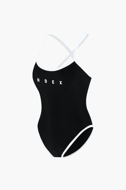 HDEX Mond Back String Monokini Black