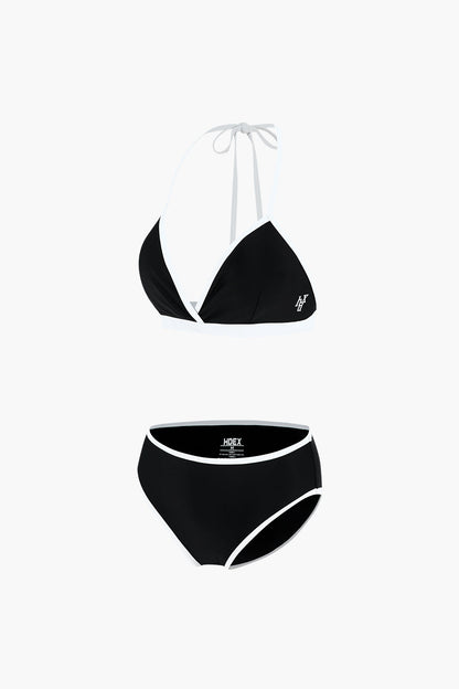 HDEX Contrast Triangle Bikini Set Black