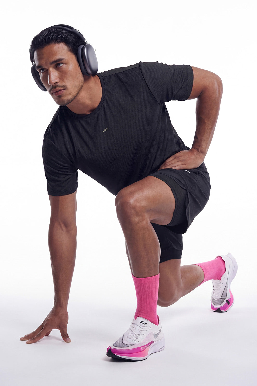 HDEX Celana Korea Olahraga Assist 2-in-1 Ripstop Shorts Black Pria Fitness