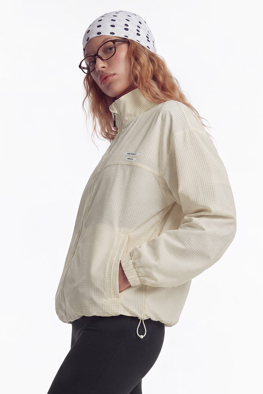 HDEX Jaket Korea Olahraga Essential Flow Windbreaker W Lemon Wanita Fitness