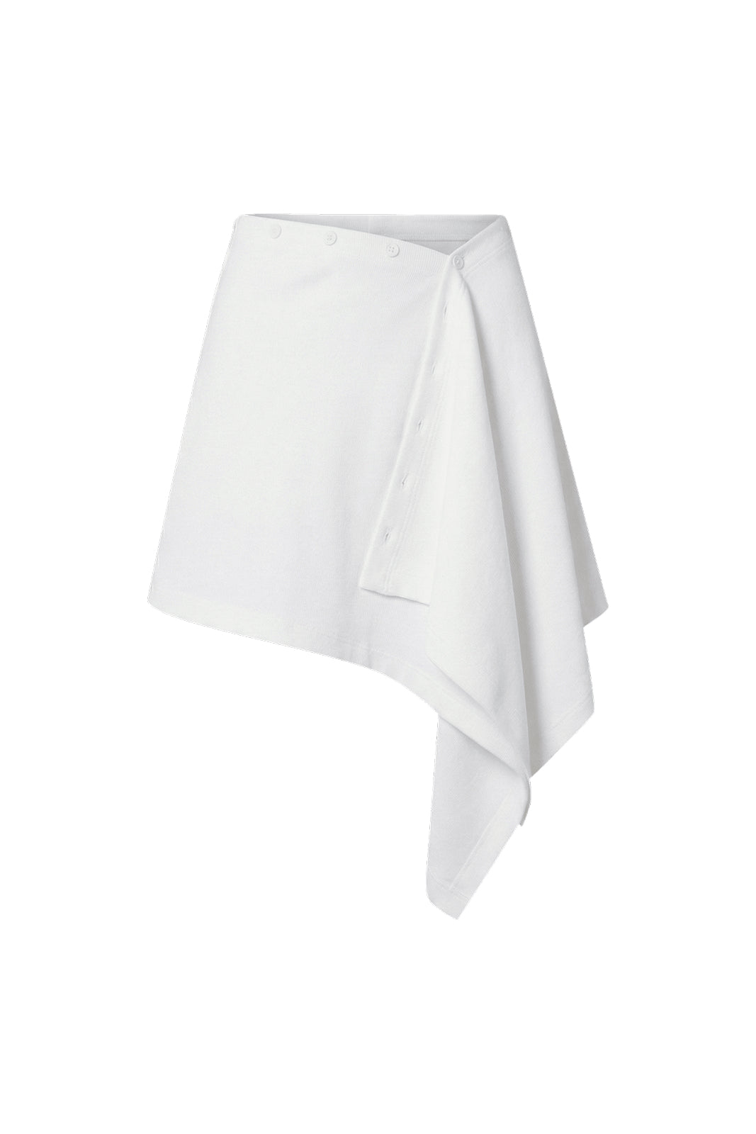 HDEX Rok Korea Olahraga Essential Drape Wrap Skirt White Wanita Fitness