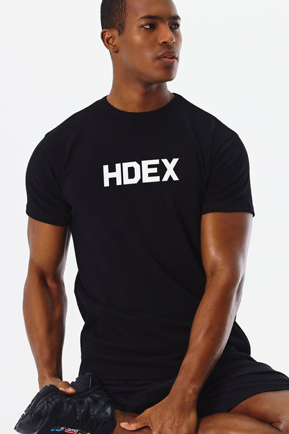 HDEX Main Logo Muscle Fit Sleeve T-Shirt Black