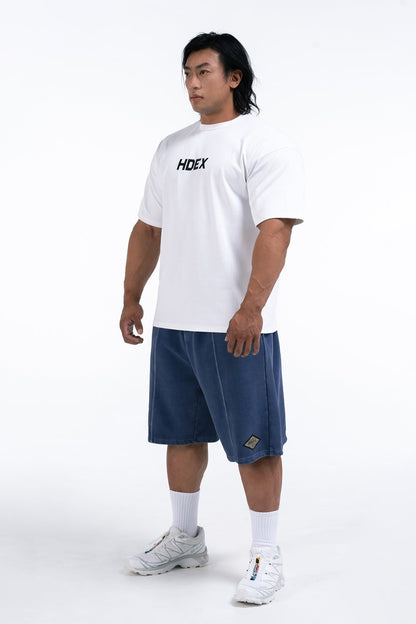 HDEX Main Logo Over Fit Sleeve T-Shirt White