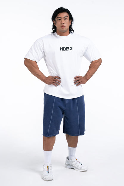 HDEX Main Logo Over Fit Sleeve T-Shirt White