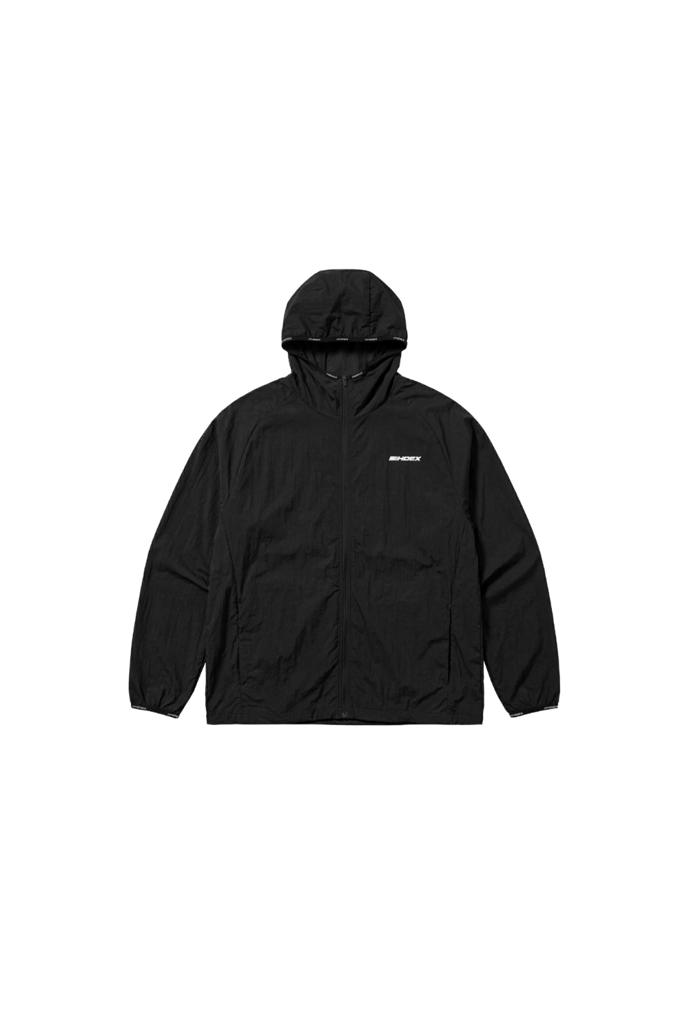 HDEX Baju Korea Olahraga Assist Lightweight Packable Jacket Black Pria Fitness