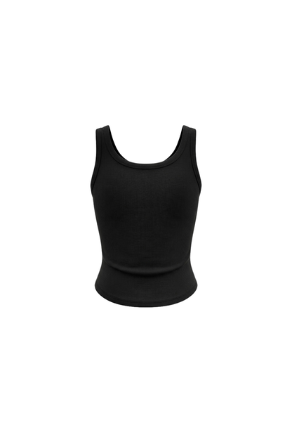 HDEX Baju Korea Olahraga Soft Skin Plain Bra Top Black Wanita Fitness