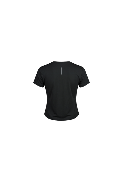 HDEX Baju Korea Olahraga Women`s Velo Light Short Sleeve Black Wanita Fitness