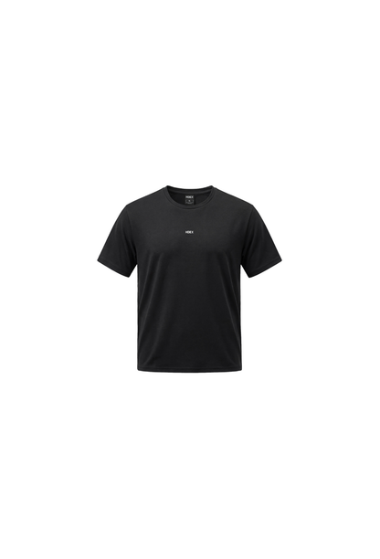 HDEX Baju Korea Olahraga Aero Tech Short Sleeve Black Pria Fitness