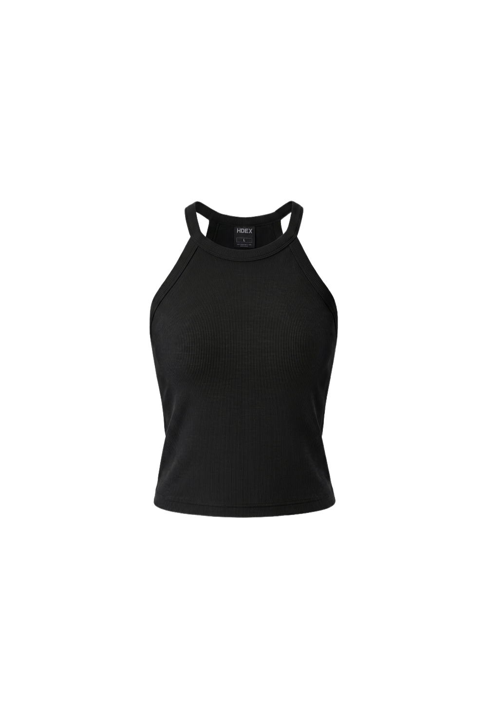 HDEX Baju Korea Olahraga Soft Skin Halterneck Bra Top Black Wanita Fitness
