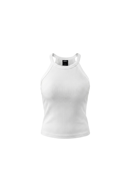 HDEX Baju Korea Olahraga Soft Skin Halterneck Bra Top White Wanita Fiitness