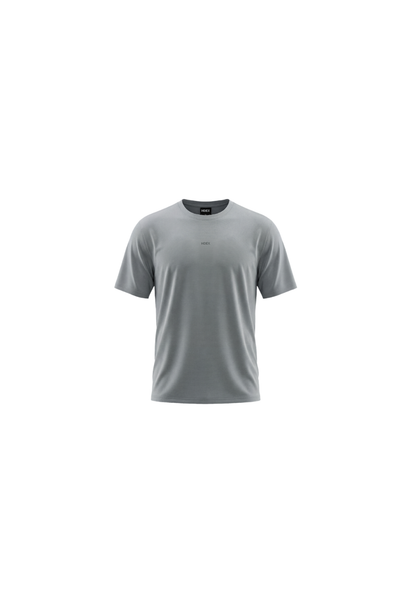 HDEX Baju Korea Olahraga Velo Light Short Sleeve Fog Gray Pria Fitness