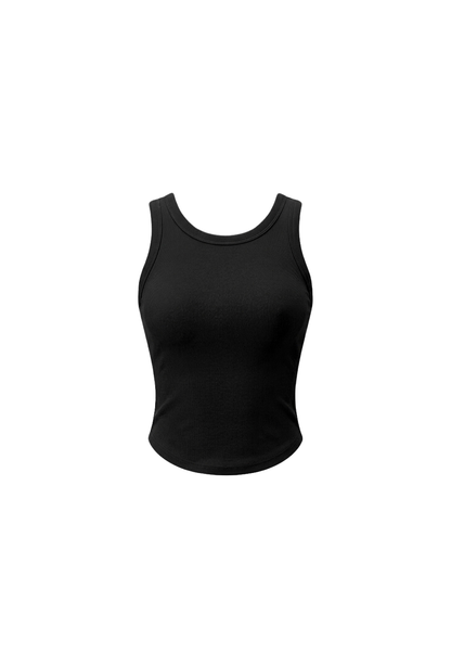 HDEX Baju Korea Olahraga Soft Skin Plain Bra Top Black Wanita Fitness